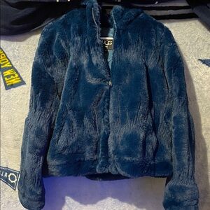 UGG Women's Deep Blue Teddy Jacket